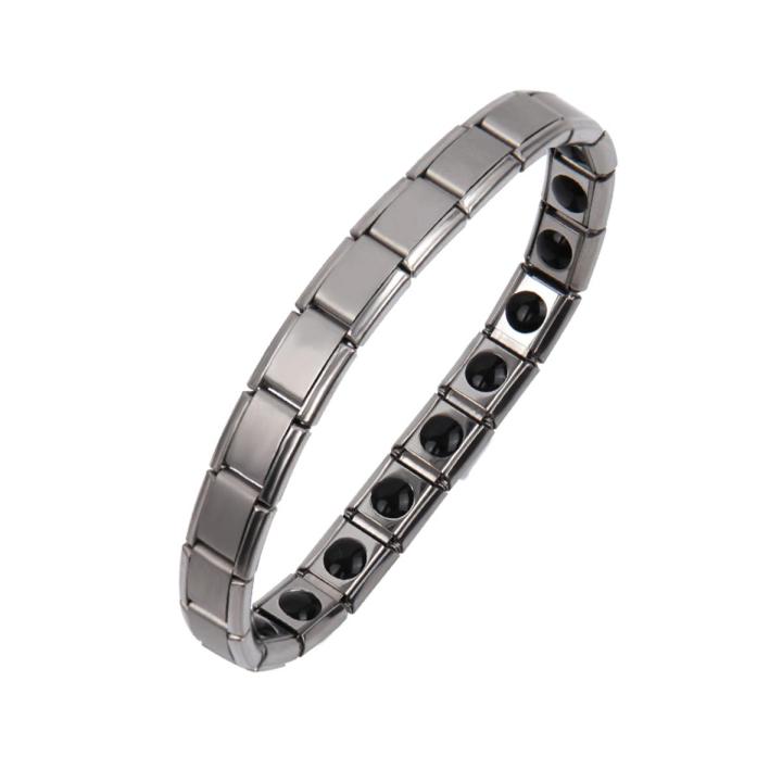 Stainless Steel Health Energy Germanium Bracelet -Chain Wrist Chain Health Anti-fatigue Bracelet -for Men Jewelry Gift