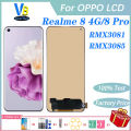 For OPPO Realme 8 4G / 8 Pro LCD Display Touch Screen Digitizer Assembly Replacement No Dead Pixel. 