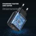 TOPK B210P 20W Quick Charge 3.0 USB Type C PD Charger For iPhone 12 Pro Max Xiaomi USB C Fast Charging Travel Wall Phone Charger. 