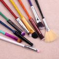 9PCS/SET Pokemon Makeup Brush Sylveon Umbreon Espeon Glaceon Anime Figure Cosmetics Brush Eyeshadow Lip Beauty Tool Metal Handle. 