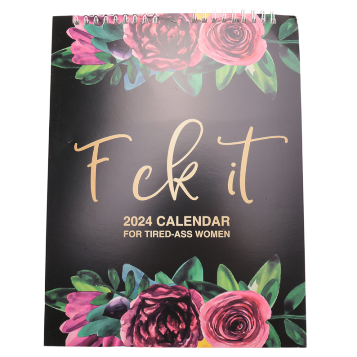 2024 Wall Calendar Funny Calendar 2024 Swearing Calendar Physical