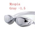 【Footprint】 Myopia Swimming Glasses Prescription -1.0~-10 Waterproof Anti Fog Swim Eyewear Silicone Diopter Diving Goggles Adults Children. 