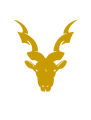 Golden Markhor Sticker Pack of 2, For Car,Golden markhor sticker for car, Golden markhoor sticker for bike, Truck, Notebook, Laptop Vinyl Decal. 