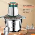 Food Processor, Meat Grinder Mini Chopper 2L Stainless Steel Food Chopper for Meat, Vegetables, Fruits and Nuts, Stainless Steel Bowl. 