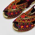Peshawari Chappal For Girls - Maroon. 
