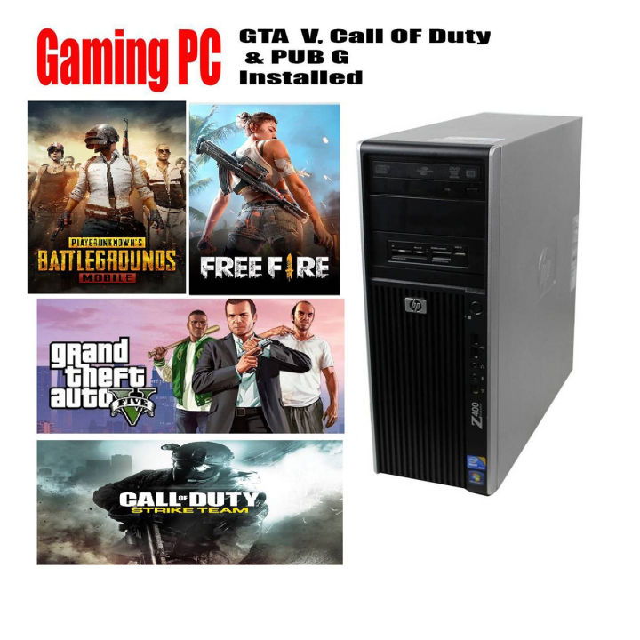 HP Z400 Gaming  PC Xeon W3550 3.06 GHz - 16GB Ram - 240 SSD 1TB  Hard drive - 4GB  Graphic card 3 Games Installed