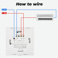 SMATRUL WIFI  smart switch - for AC  Air Conditioner Water heater - 20A 1 Gang 1 Way DP Switch Heater Switch 110V 220V. 