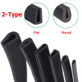 1M Groove 1-12mm U Shaped Rubber Edges Sealing Strip Black Protector Edge Sealing For Car Doors, Glass, Metal Panel. 