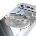 For Google Pixel 9 9A Pro XL 8A Phone Case, 360 ° Rotating Magnetic Bracket Transparent Cover with Lens Protection. 