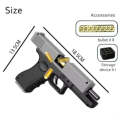 Automatic High Quality GLOCK 9mm Toy For Boys And Girls. 