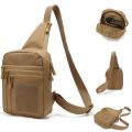 Outdoor Chest with Pistols Holster Multifunction Military Airsoft Training Shoulder Bag Tactical CS Crossbody Sling Bags. 