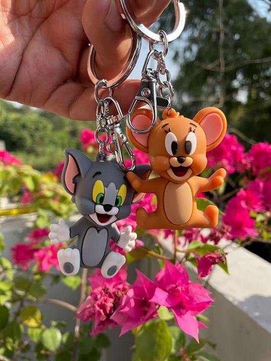 New%20Trending%20Imported%20Quality%20Tom%20and%20Jerry%20Soft%20Silicone%203D%20Cartoon%20Random%20style%20Rubber%20Keychain%20Chain%20Keyring%20Bag%20Keyring%20Ornament%20Accessories%20Children's%20Toys%20Birthday%20Gifts%20for%20Girls%20Bag%20Hanging%20Accessories%20/%20Keychain%20-%20Image%203
