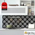 Gift City Presents Black and White Pattern Design Wall Decorative Self Adhesive Tile Stickers Multiple Quantity - 12x12 cm for Bathroom Kitchen Wallpaper Decoration. 
