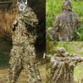 Shekari Ghillie Suit 3D Bionic Leafy Camouflage Clothing for Jungle Shekari , Wildlife Photography, Bird Watching，Halloween, Shooting. 