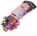Colorful Rubber Band Kids Girl Colorful Fashion Disposable Rubber Band Elastic Hair Band Thin Small Ponytail Hair Elastics Daily Life Big Size Clear Hair Elastics for Women's Hair (I, One Size) 600-800 Pcs Pack. 