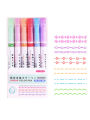 Pen Shape Wavy Curve Line Roller Stamp Marker Dotted Line Roller Stamp Marker Pens. 