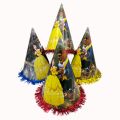 BEAUTY AND THE BEAST THEME BIRTHDAY PARTY CAPS - PACK OF 10 PARTY CAPS - BEAUTY AND THE BEAST BIRTHDAY CAPS. 