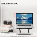 BoYata Laptop Stand, Adjustable Ergonomic Laptop Holder, Aluminium Alloy Notebook Stand Compatible for MacBook Pro/Air, Déll XPS, Lenovo, Samsung Laptops Up to 17 inches-Black. 