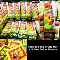 5 Pc Sivas Fruity Bar Imli + Free Dakar Churan / Lavashak Fruity Bar  Delicious Original Imli Box Fruity Bar. 