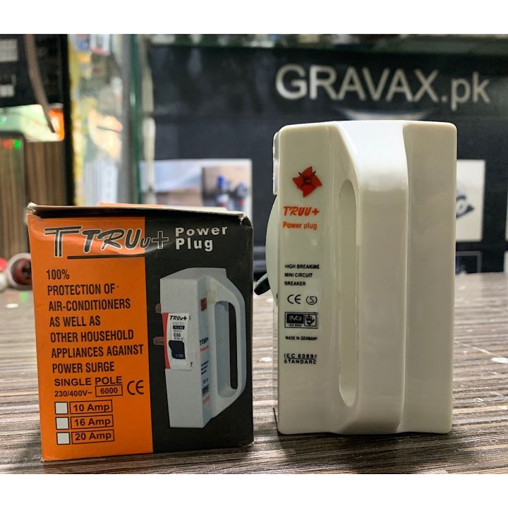 Truu power plug with breaker for Ac 10A 16A 20A