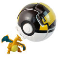 Random 7CM Pokeball Pokemon big ball Anime action figure Pikachu Litten Psyduck Squirtle Bulbasaur Go Toy boy kid Birthday Gift. 