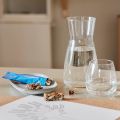 IKEA KARAFF Clear Glass Carafe 1.0 Liter Elegant Tableware Vase for Home Use. 