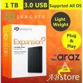 Seagate Expansion 1TB Portable Hard Drive 1 TB External Hard Drive For Pc Laptop Ps3 Ps4 External Hard Disk 1 TERA BYTE. 