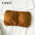 Backless Crop Top Comfortable Seamless Strapless Push Up Bandeau Tube Top Bra for Women Anti-slip Anti-exposure Solid Color Underwear. 