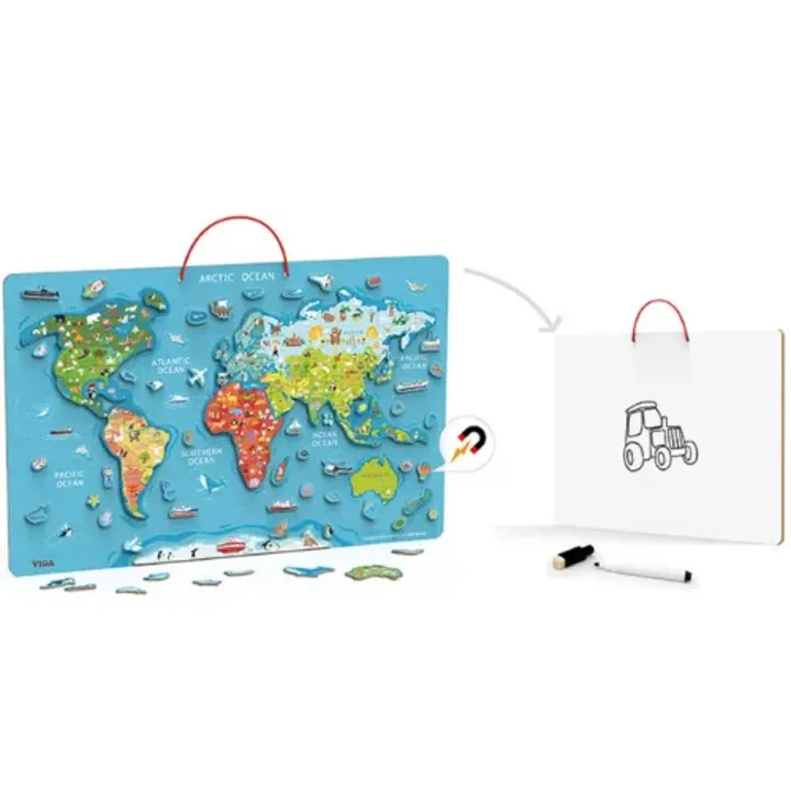 Magnetic%20World%20Map%20Puzzle%20&%20Dry%20Erase%20Board%20for%20Kids%203%20years+%20,%20%202%20in%201%20Double%20Sided%20Board%20-%20Image%202
