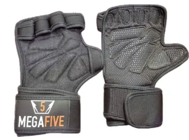 Pair Of 2-Gold Star Weight Lifting Gym Gloves for Workout