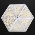 150 pieces - ,8,10mm white color Beads Half cut PEARL - Bead Sewing Jewelry Making DIY Handmade Accessories Craft supplies. 