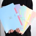 Smile Face Design File Organizer Colorful A4 Size Document Filing Folder with Snap Closure Organize Files in Style Perfect for Home Office Use Get Yours Plastic Folder. 