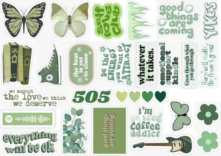 25pcs%20GREEN%20AESTHETIC%20sticker%20pack%20based%20on%20cool%20trendy%20stickers%20and%20music%20ideal%20for%20journaling,%20guitar,%20diaries,%20notebooks,%20phone%20covers,%20laptops,%20skateboards%20aesthetic%20girly%20green%20aesthetic%20cute%20-%20Image%208