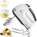 Electric 7 Speed Hand Mixer with 4 Pieces Stainless Blender, Bitter for Cake Cream Mix, Food Blender Beater for Kitchen 260 Watt Hand Blender, Egg Beater, Food Blender, Hand mixer, Stainless Steel Attachments 2 Whiskers & 2 Beaters (White). 
