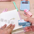 Kawaii Sanrios Kuromi Cartoon Hellokitty Anime Mymelody Cute Cinnamoroll Creative Mini Doll Stationery Portable Office Stapler. 