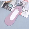 Silicone Anti-slip Invisible No Show Socks Ultra-thin Breathable Sock Women Slippers Solid Color Ice Silk Low Cut Boat Socks. 