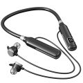 Stereo Bluetooth Headset With Magnetic Suction Hanging Neck Type For Large Power Super Long Life Led Display And A Half Into The Ear. 