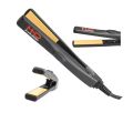 MHU Premium Quality Professional Travel Mini Flat Iron Tourmaline Ceramic Hair Straightener - Salon-Quality Styling, with 180C Salon Temp, 1.8M Cable, UK Plug - The Ultimate Portable MHD-082 Powerhouse! Lightweight 0.5 x 6 Inch (Black). 