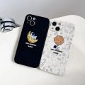 Olige Case For Samsung A03 A03s S22 S21 S20 FE Ultra Plus A53 A22 A32 A72 A71 A52 A51 A50 A50s A30s A21s A11 A10s A30 A20 A12 M12 A02s A02 M02 S10 Plus Note 10 Lite Lovely Astronaut IN Space Lens Protector Shockproof Silicone Soft Phone Case Cover. 