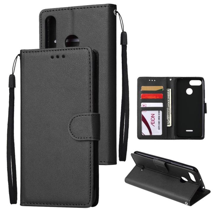 For HUAWEI P30 lite/nova 4E Flip-type Leather Protective Phone Case with 3 Card Position Buckle Design Phone Cover  Style:HUAWEI P30 lite/nova 4E