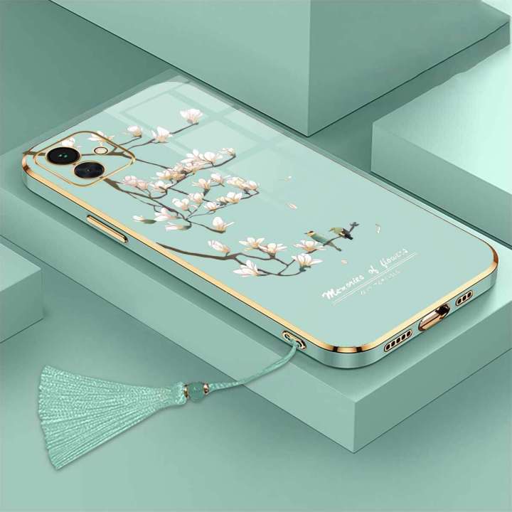 Casing%20For%20Samsung%20A04%20A04E%20samsung%20A05%20Luxury%20Beautiful%20mapies%20with%20flower%20Camera%20Protection%20Phone%20Case%20Plating%20Edges%20Silicone%20Soft%20Cover%20With%20Free%20Lanyard%20-%20Image%204
