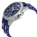 Guess Oasis Quartz Blue Dial Two-Tone Steel & Rubber Men's Watch-W0366G2. 