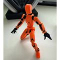 Unassembled action doll N13 T13 action doll 3D printing robot Lucky 13 multi joint movable action doll gift for him (O). 