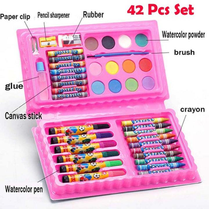 42%20Pcs%20Mix%20Colour%20kit/%20Box/%20Set%20@%20Pencil%20Crayons%20and%20Markers%20for%20kids%20-%20Image%202