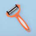 Slice, Peel, and Dice with Ease 3 in1 Stainless Steel Roto Peeler/Slicer. 