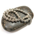Beautiful Handmade Floral Design 8mm 925 Sterling Silver 34 Muslim Islamic Prayer Beads Tesbih Tasbeeh Rosary (Made in Turkey) Execellent Brides gifting - tasbi counter Stress Relaxation. 