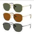 Fashion Hexagonal Flat Lens Glasses - Retro Style Fashion Glasses for Men and Women. 