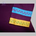 Traditional Pure Cotton Phalsa Colour A Line Kurta. 