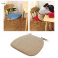 Chair Cushion with Ties Dining Chairs Nonslip Seat Cushion Pad Black Grey. 