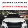 Motoristic Set of 3 Emblems for Fortuner Sigma 4 (Black Color) - Hood Emblem, Sigma 4 Emblem, and 2.8 Emblem. 